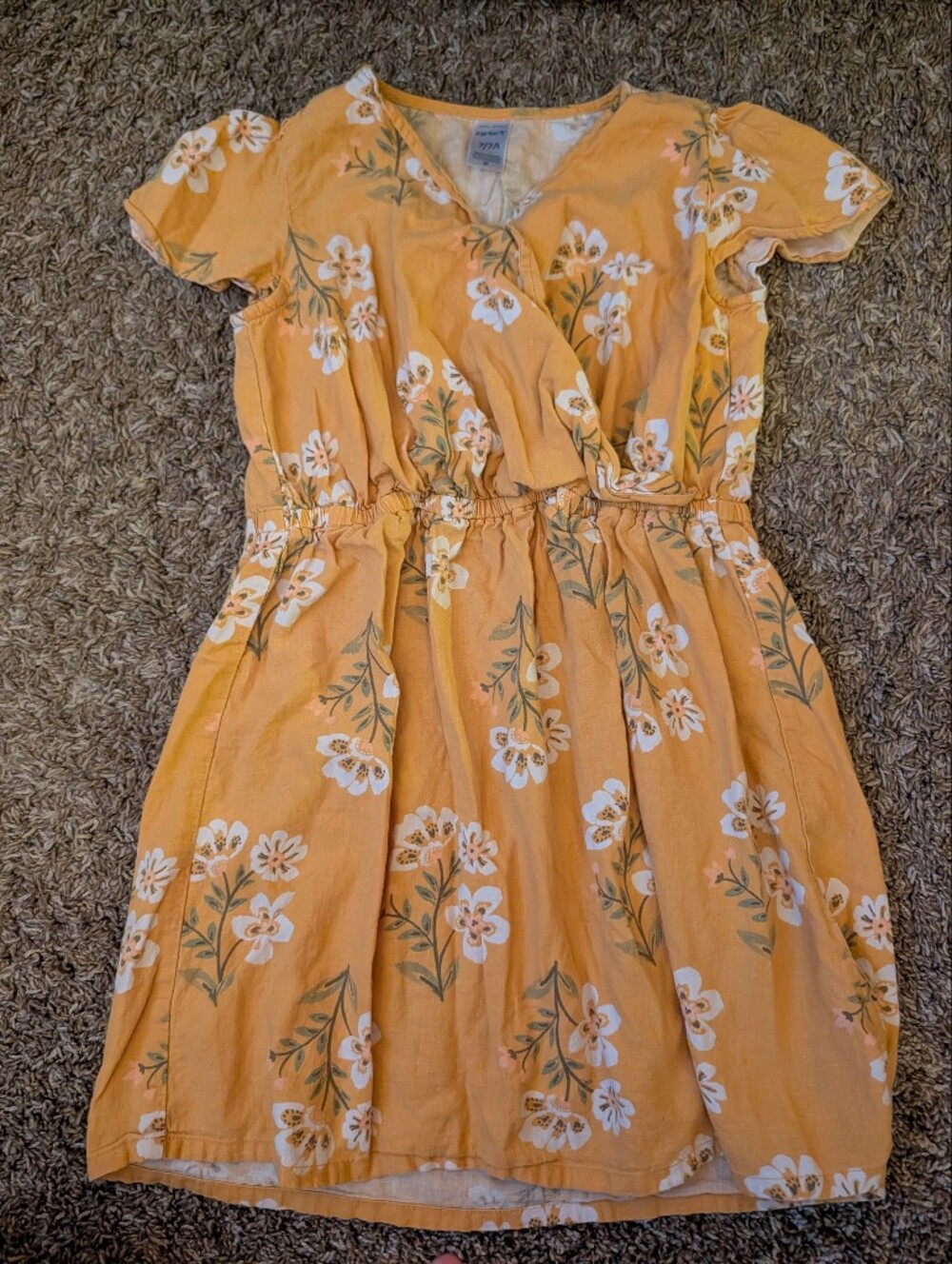 Gitls’s Floral Yellow Flora Dress